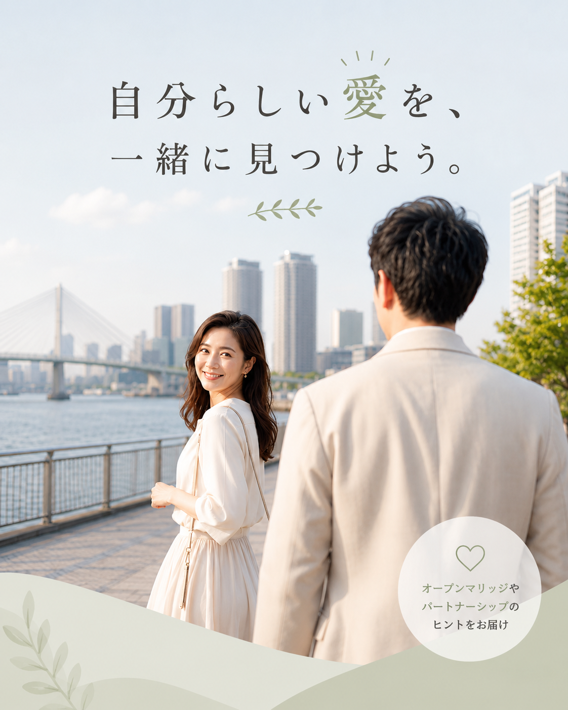 自分らしい愛を、一緒に見つけよう。